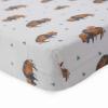 imageLittle Unicorn  Meadow Fitted Crib Sheet  Fitted Crib Sheet  100 Cotton Muslin  Super Soft  Sized for Standard Baby Crib ampamp Toddler Mattress  Machine Washable  52 x 28 x 9Bison