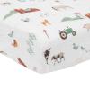 imageLittle Unicorn  Meadow Fitted Crib Sheet  Fitted Crib Sheet  100 Cotton Muslin  Super Soft  Sized for Standard Baby Crib ampamp Toddler Mattress  Machine Washable  52 x 28 x 9Farmyard