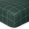 imageLittle Unicorn  Meadow Fitted Crib Sheet  Fitted Crib Sheet  100 Cotton Muslin  Super Soft  Sized for Standard Baby Crib ampamp Toddler Mattress  Machine Washable  52 x 28 x 9Evergreen Plaid