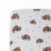 imageLittle Unicorn  Meadow Fitted Crib Sheet  Fitted Crib Sheet  100 Cotton Muslin  Super Soft  Sized for Standard Baby Crib ampamp Toddler Mattress  Machine Washable  52 x 28 x 9Bison