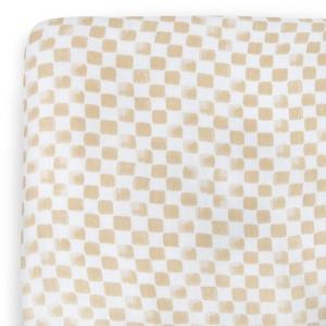 imageLittle Unicorn  Meadow Fitted Crib Sheet  Fitted Crib Sheet  100 Cotton Muslin  Super Soft  Sized for Standard Baby Crib ampamp Toddler Mattress  Machine Washable  52 x 28 x 9Adobe Checker