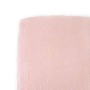 imageLittle Unicorn  Meadow Fitted Crib Sheet  Fitted Crib Sheet  100 Cotton Muslin  Super Soft  Sized for Standard Baby Crib ampamp Toddler Mattress  Machine Washable  52 x 28 x 9Light Pink