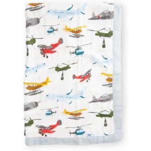 imageLittle Unicorn Deluxe Muslin Quilt  100 Rayon Muslin from Bamboo  Babies and Toddlers  Small 30 x 40 Fairy GardensAir Show