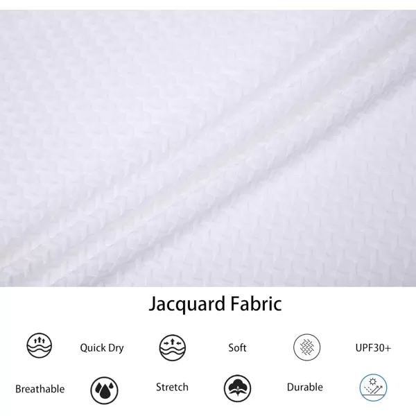 Alex Vando Mens Bubble Jacquard Polo Shirt Super Stretch Short Sleeve Polo Shirts for Men
