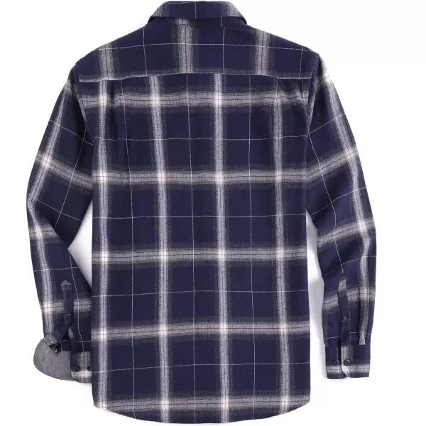 Alex Vando Mens Button Down Shirts Regular Fit Long Sleeve Casual Plaid Flannel Shirt