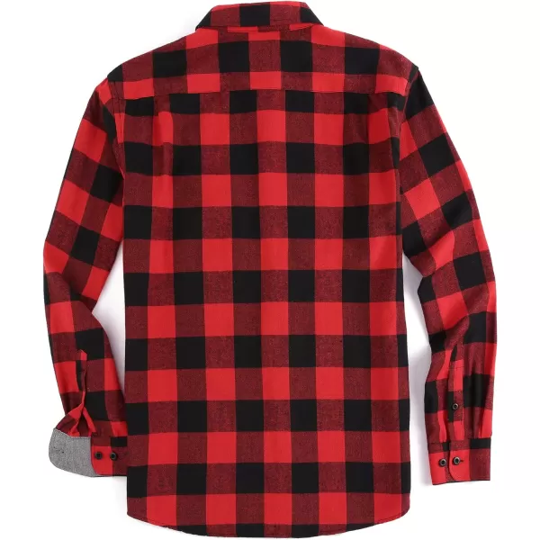 Alex Vando Mens Button Down Shirts Regular Fit Long Sleeve Casual Plaid Flannel Shirt