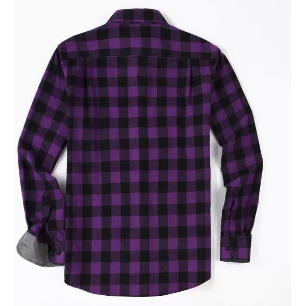 Alex Vando Mens Button Down Shirts Regular Fit Long Sleeve Casual Plaid Flannel Shirt