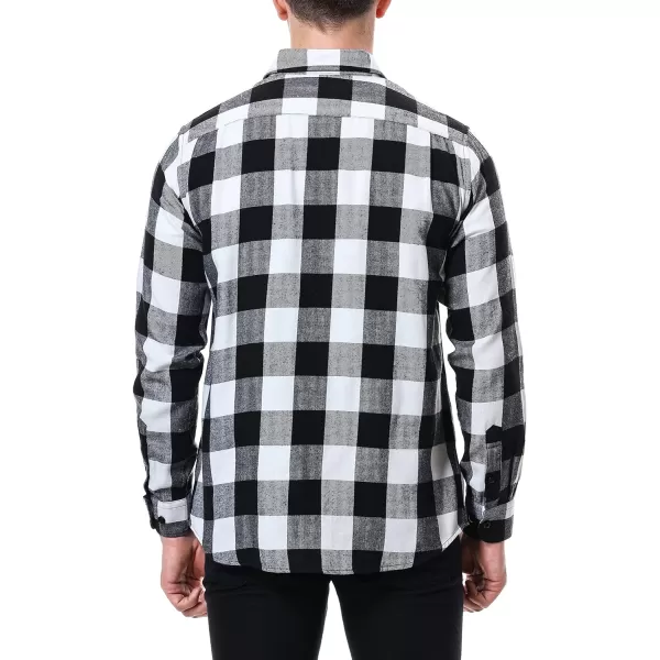 Alex Vando Mens Button Down Shirts Regular Fit Long Sleeve Casual Plaid Flannel Shirt