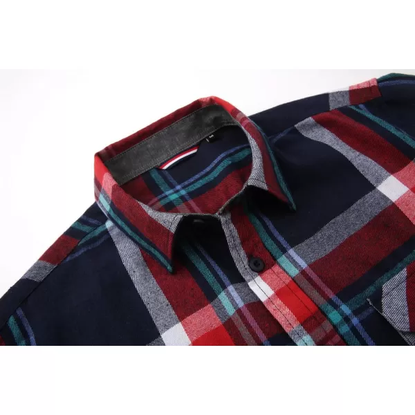 Alex Vando Mens Button Down Shirts Regular Fit Long Sleeve Casual Plaid Flannel Shirt