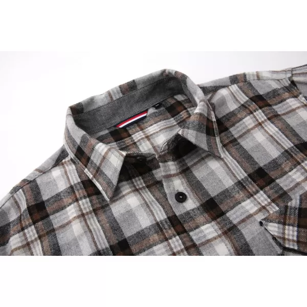 Alex Vando Mens Button Down Shirts Regular Fit Long Sleeve Casual Plaid Flannel Shirt