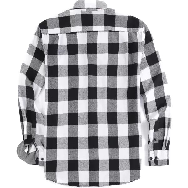 Alex Vando Mens Button Down Shirts Regular Fit Long Sleeve Casual Plaid Flannel Shirt