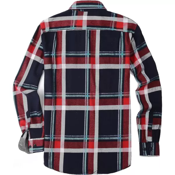 Alex Vando Mens Button Down Shirts Regular Fit Long Sleeve Casual Plaid Flannel Shirt