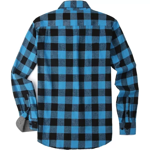 Alex Vando Mens Button Down Shirts Regular Fit Long Sleeve Casual Plaid Flannel Shirt