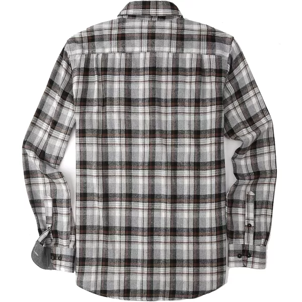 Alex Vando Mens Button Down Shirts Regular Fit Long Sleeve Casual Plaid Flannel Shirt