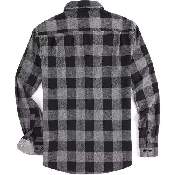 Alex Vando Mens Button Down Shirts Regular Fit Long Sleeve Casual Plaid Flannel Shirt