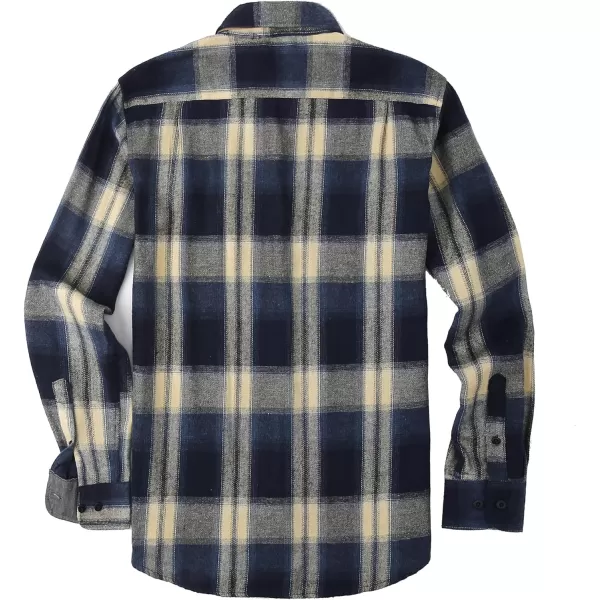 Alex Vando Mens Button Down Shirts Regular Fit Long Sleeve Casual Plaid Flannel Shirt