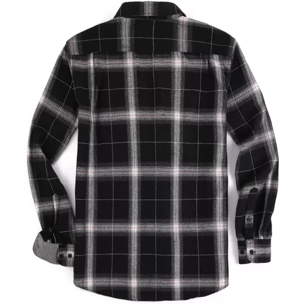 Alex Vando Mens Button Down Shirts Regular Fit Long Sleeve Casual Plaid Flannel Shirt