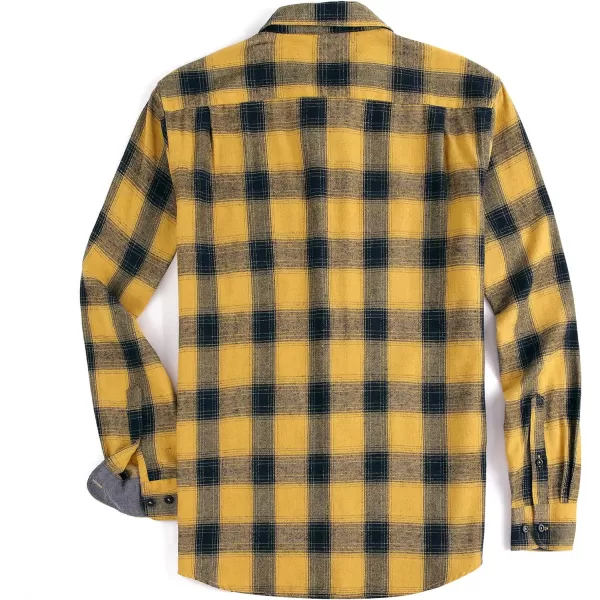 Alex Vando Mens Button Down Shirts Regular Fit Long Sleeve Casual Plaid Flannel Shirt