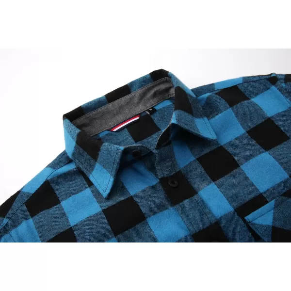 Alex Vando Mens Button Down Shirts Regular Fit Long Sleeve Casual Plaid Flannel Shirt