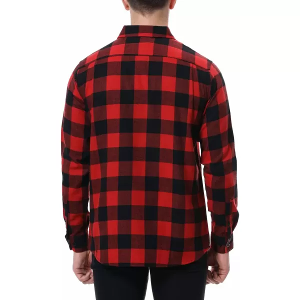 Alex Vando Mens Button Down Shirts Regular Fit Long Sleeve Casual Plaid Flannel Shirt