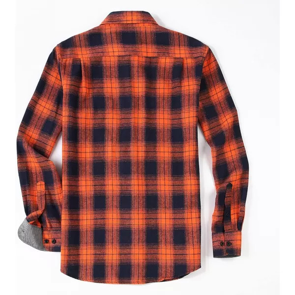 Alex Vando Mens Button Down Shirts Regular Fit Long Sleeve Casual Plaid Flannel Shirt