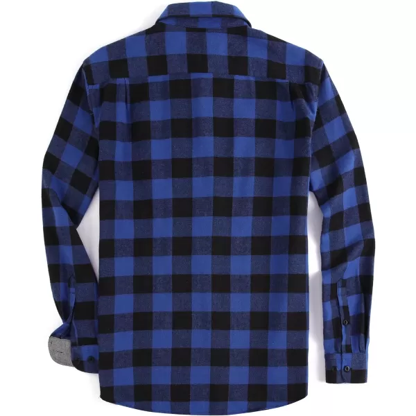 Alex Vando Mens Button Down Shirts Regular Fit Long Sleeve Casual Plaid Flannel Shirt