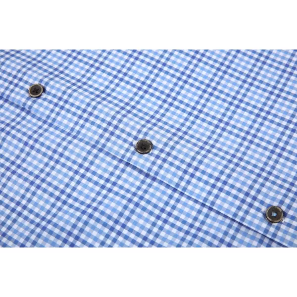 Alex Vando Mens Button Down Shirts Wrinkle Free 4-Way Stretch Print Business Casual Shirt