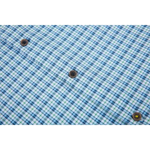 Alex Vando Mens Button Down Shirts Wrinkle Free 4-Way Stretch Print Business Casual Shirt