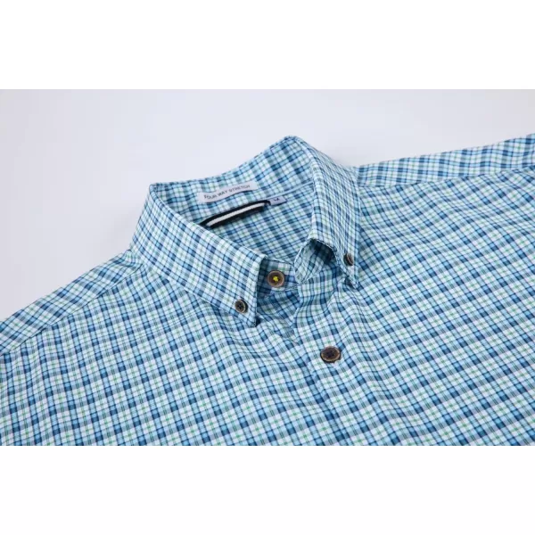 Alex Vando Mens Button Down Shirts Wrinkle Free 4-Way Stretch Print Business Casual Shirt