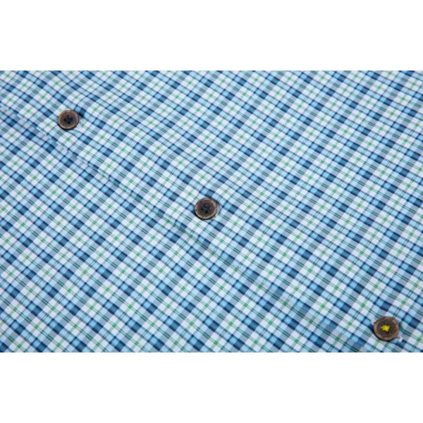 Alex Vando Mens Button Down Shirts Wrinkle Free 4-Way Stretch Print Business Casual Shirt