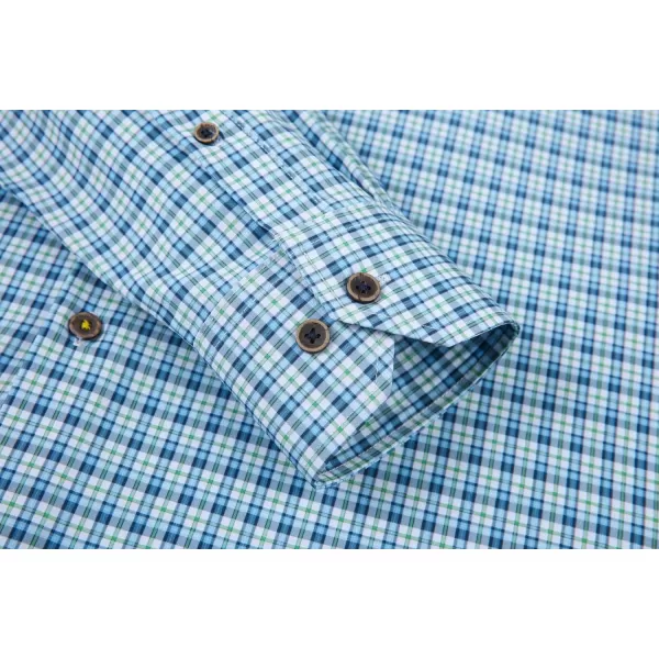 Alex Vando Mens Button Down Shirts Wrinkle Free 4-Way Stretch Print Business Casual Shirt