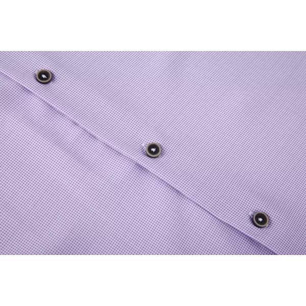 Alex Vando Mens Button Down Shirts Wrinkle Free 4-Way Stretch Print Business Casual Shirt