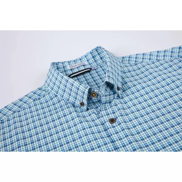 Alex Vando Mens Button Down Shirts Wrinkle Free 4-Way Stretch Print Business Casual Shirt