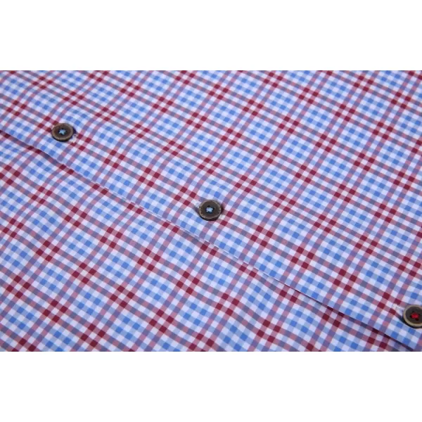 Alex Vando Mens Button Down Shirts Wrinkle Free 4-Way Stretch Print Business Casual Shirt