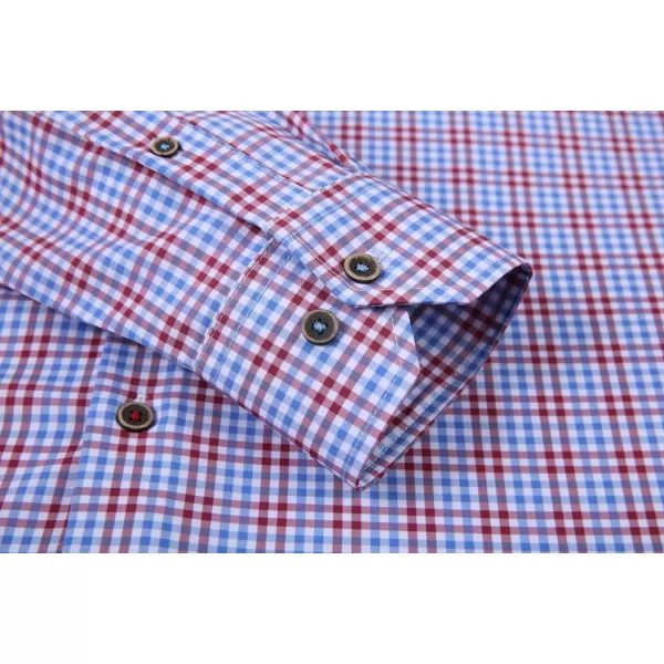 Alex Vando Mens Button Down Shirts Wrinkle Free 4-Way Stretch Print Business Casual Shirt