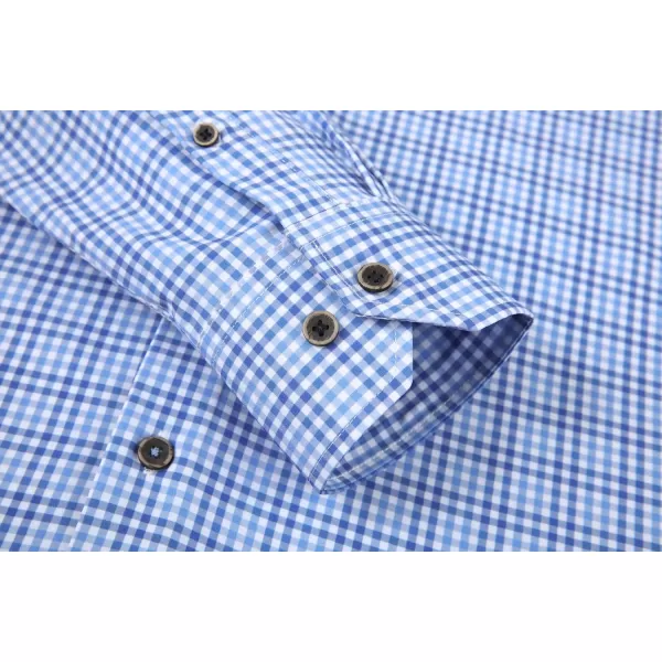 Alex Vando Mens Button Down Shirts Wrinkle Free 4-Way Stretch Print Business Casual Shirt