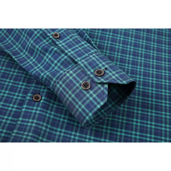 Alex Vando Mens Button Down Shirts Wrinkle Free 4-Way Stretch Print Business Casual Shirt