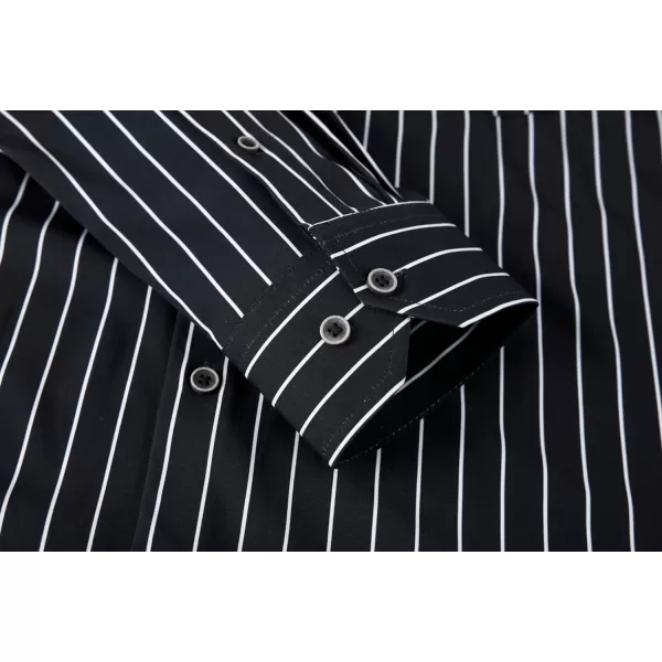Alex Vando Mens Button Down Shirts Wrinkle Free 4-Way Stretch Print Business Casual Shirt