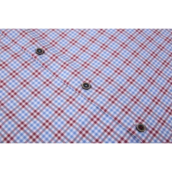Alex Vando Mens Button Down Shirts Wrinkle Free 4-Way Stretch Short Sleeve Business Casual Shirt