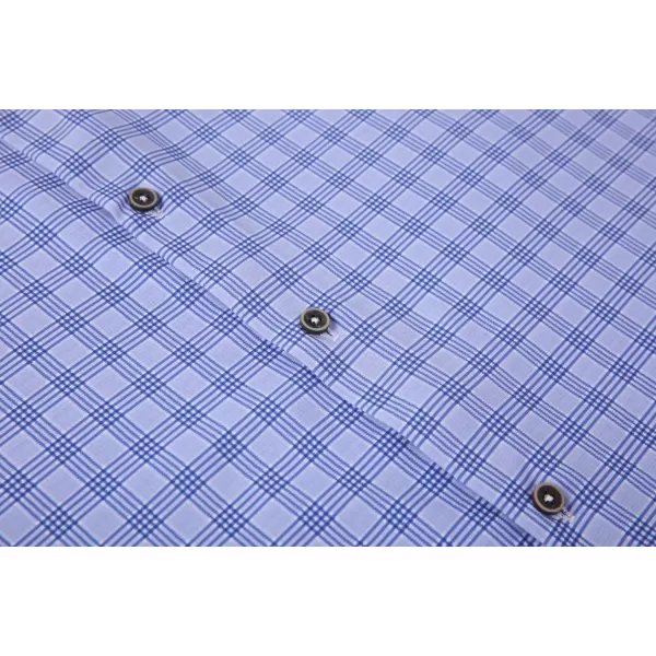 Alex Vando Mens Button Down Shirts Wrinkle Free 4-Way Stretch Short Sleeve Business Casual Shirt