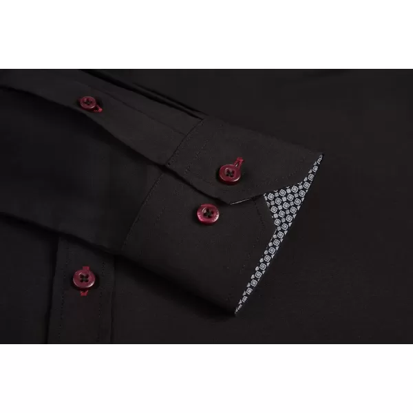 Alex Vando Mens Dress Shirt Wrinkle Free Regular Fit 4-Way Stretch Button Down Shirts