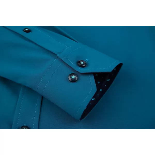 Alex Vando Mens Dress Shirt Wrinkle Free Regular Fit 4-Way Stretch Button Down Shirts