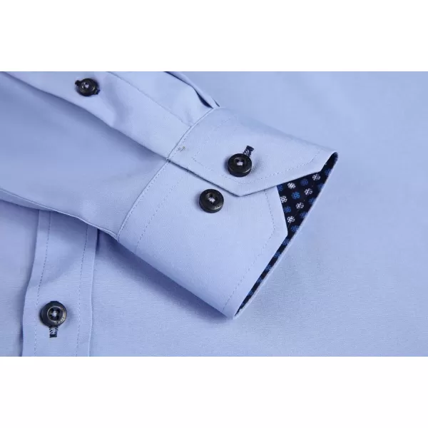 Alex Vando Mens Dress Shirt Wrinkle Free Regular Fit 4-Way Stretch Button Down Shirts