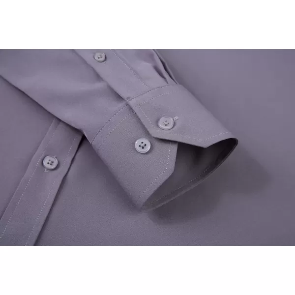 Alex Vando Mens Dress Shirt Wrinkle Free Regular Fit 4-Way Stretch Button Down Shirts