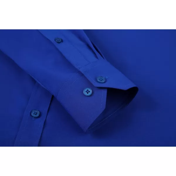 Alex Vando Mens Dress Shirt Wrinkle Free Regular Fit 4-Way Stretch Button Down Shirts