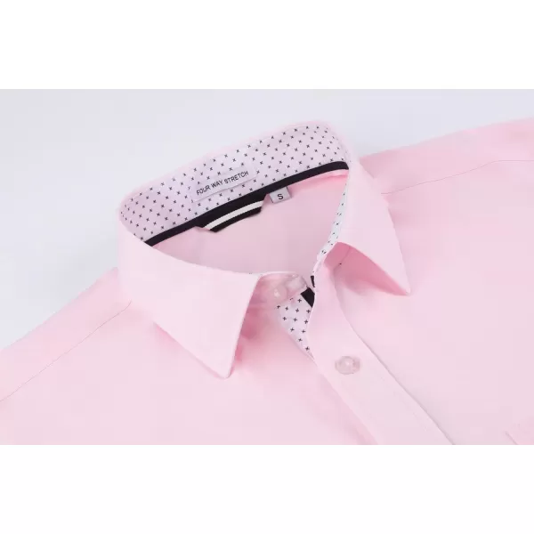 Alex Vando Mens Dress Shirt Wrinkle Free Regular Fit 4-Way Stretch Button Down Shirts