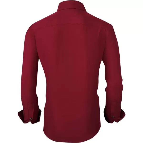 Alex Vando Mens Dress Shirt Wrinkle Free Regular Fit 4-Way Stretch Button Down Shirts