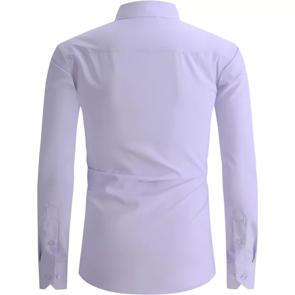 Alex Vando Mens Dress Shirt Wrinkle Free Regular Fit 4-Way Stretch Button Down Shirts