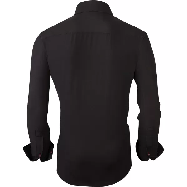 Alex Vando Mens Dress Shirt Wrinkle Free Regular Fit 4-Way Stretch Button Down Shirts