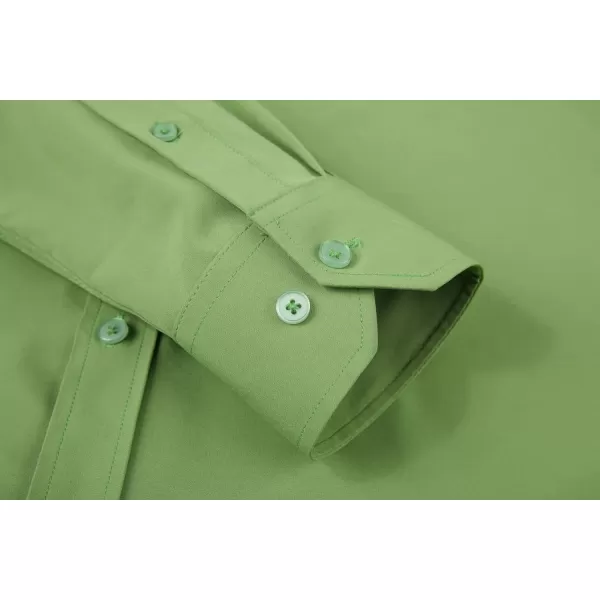 Alex Vando Mens Dress Shirt Wrinkle Free Regular Fit 4-Way Stretch Button Down Shirts